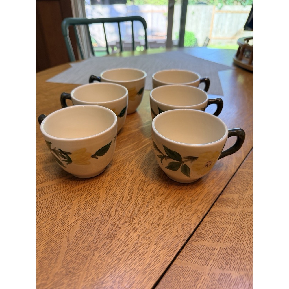 Vintage Franciscan Meadow Set Of 6 Tea Or Coffee Cups